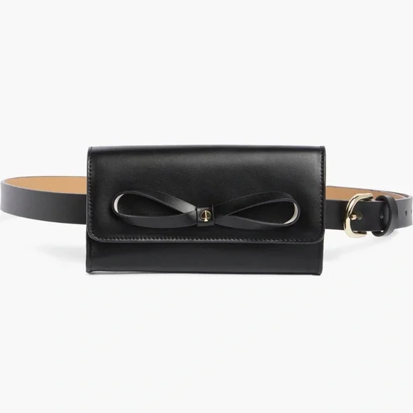 Kate Spade Black Belt Bag with Bow Detail - Picture 3 of 3